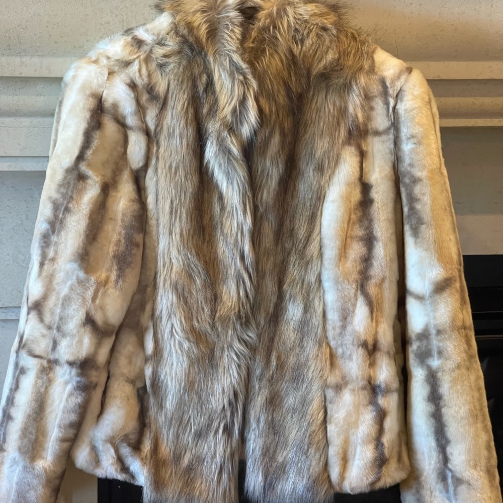 Adrienne Landau Faux Fur Jacket